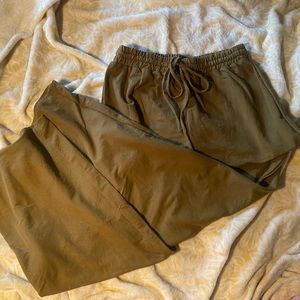 ZARA Olive green loose pants size M